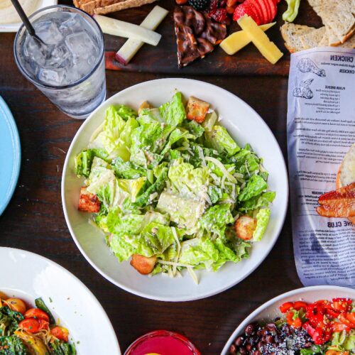 Salads at Jim Brady's in Royal Oak, Michigan